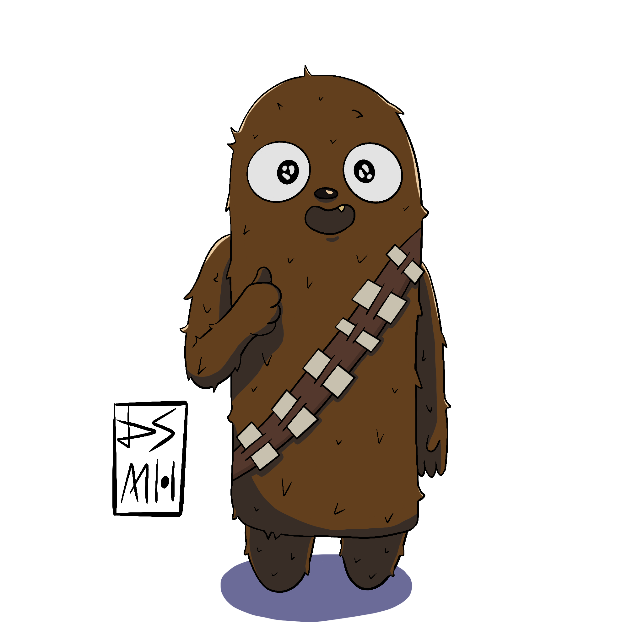 Fan Art! My redesign of Chewbacca the Wookie for May the 4th.